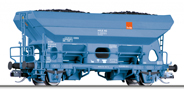 [Nákladní vozy] → [Samovýsypné] → [2-osé Fcs/Tds] → 01767: samovýsypný vůz modrý s nákladem uhlí