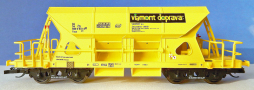 [Nákladní vozy] → [Samovýsypné] → [4-osé Faccs (Sas)] → M1702: samovýsypný vůz žlutý s logem „Viamont doprava a.s.“