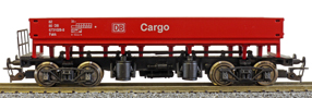 [Nákladní vozy] → [Speciální] → [4-osé pracovní Ua] → 4464-7: nákladní vůz oboustranně bočně výklopný červený „DB Cargo“