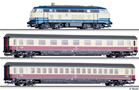 [Soupravy] → [S lokomotivou] → 01774 E: set dieselové lokomotivy BR 218 a dvou rychlíkových vozů „TEE Merkur“