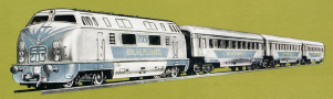 [Soupravy] → [S lokomotivou] → 545/7/5: set dieselov lokomotivy V200  a t rychlkovch voz „SILVERLINES“