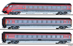 [Soupravy] → [Osobní] → 01755 E: set tří rychlíkových vozů „Railjet“ v barvách ÖBB