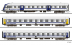 [Soupravy] → [Osobn] → 01087: set dcho a dvou rychlkovch voz v barevnm schematu „Nord-Ostsee-Bahn“