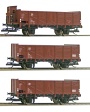[Soupravy] → [Nákladní] → 501016: set tří otevřených vozů Wismut II