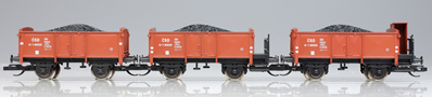 [Soupravy] → [Nákladní] → 65195: set tří otevřených vozů s nákladem uhlí