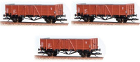 [Soupravy] → [Nákladní] → 68000: set tří nákladních vozů s nákladem hnědého uhlí