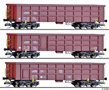 [Soupravy] → [Nákladní] → 01714: set tří nákladních otevřených vozů