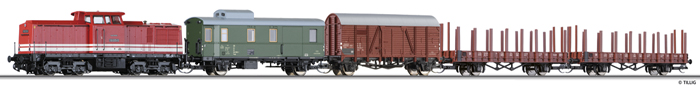 [Program ″Start″] → [Soupravy] → 01208: set lokomotivy BR 110 a čtyř nákladních vozů