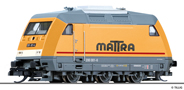 [Program „Start“] → [Lokomotivy] → 02492 E: dieselová lokomotiva v barevném schematu „MATTRA“