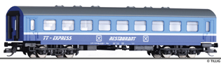 [Program „Start“] → [Osobní vozy] → 13758: jídelní vůz v odstínech modré s šedou střechou „TT-Express“
