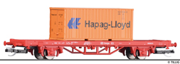 [Program „Start“] → [Nákladní vozy] → 17480: plošinový vůz červený s nákladem 1x 20′ kontejneru „Hapag-Lloyd“
