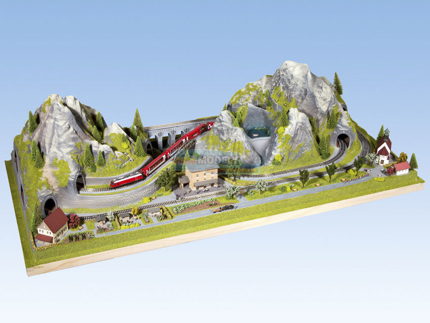 Základ pro kolejiště 'Bergün' - Švýcarské Alpy