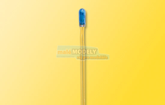 Žárovka modrá, T3/4 Ø 2,3 mm, 2 kabely, 12 V, 50 mA (2 ks)