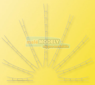 Trolejové vedení, uvinerzální 147 mm - 163 mm (5 ks)
