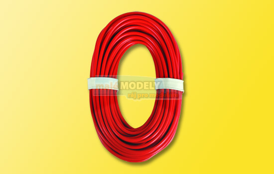 Vysoce výkonný kabel, červený 10 m 0,75 mm²