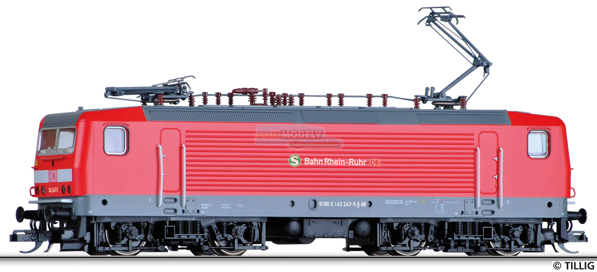 Elektrická lokomotiva 143 247-5 „S-Bahn Rhein-Ruhr“ - (31.03.2020)