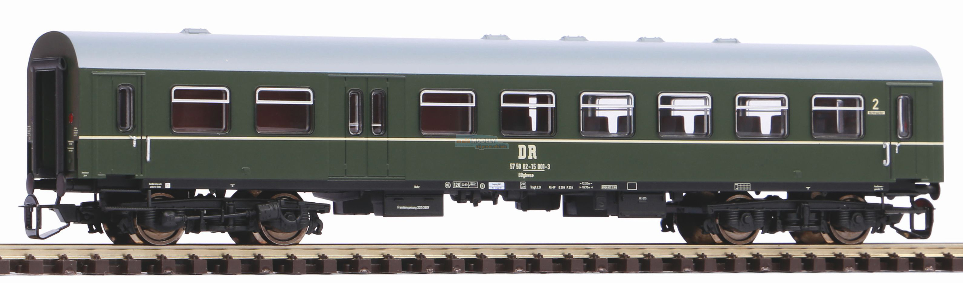 TT-Rekowagen 2. Kl. mit Gepäckabteil DR BDghw III