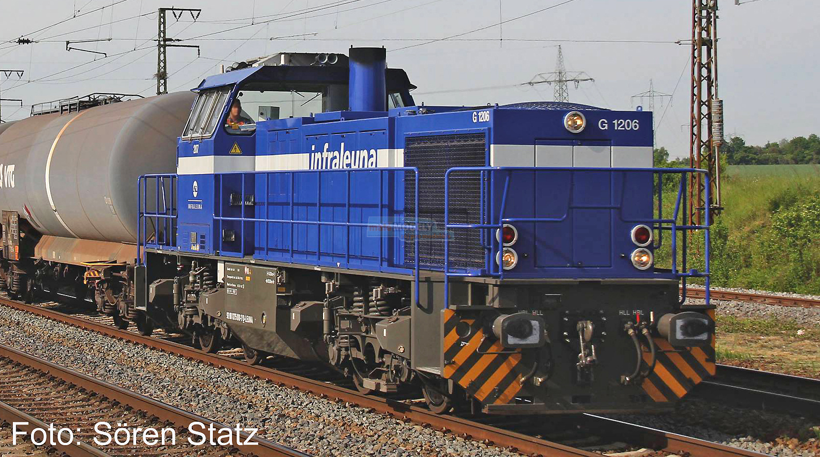 TT-Diesellok G1206 Infraleuna VI + DSs 6pol.
