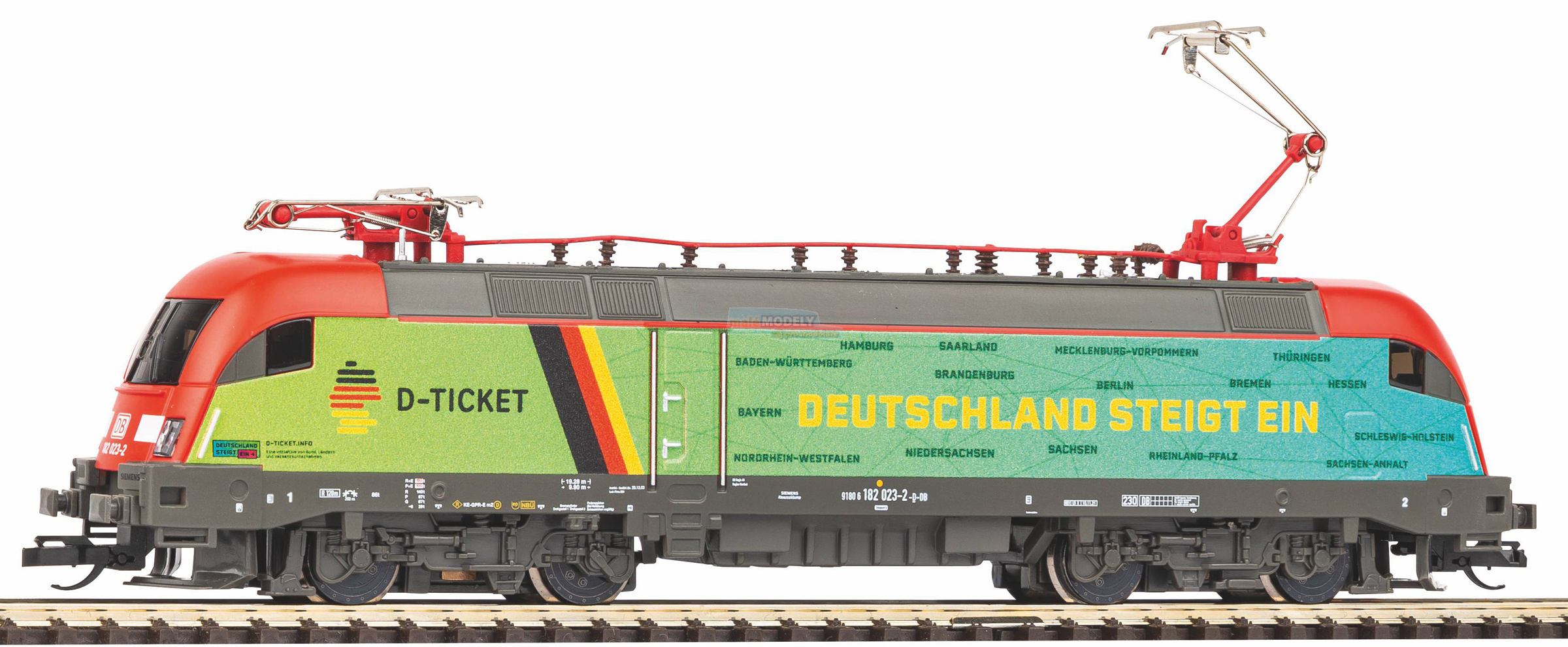 TT-E-Lok BR 182 Taurus D-Ticket DB AG VI + DSs 8pol.
