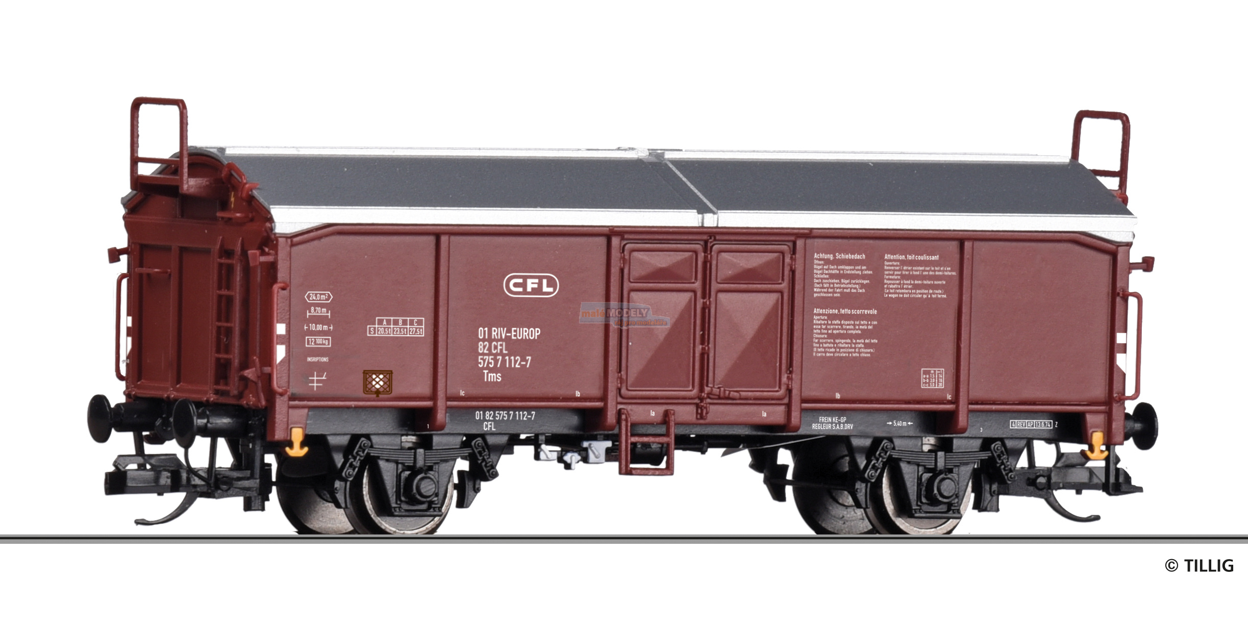 Schiebedachwagen der CFL
