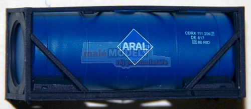 kontejner ARAL - modrý v modré