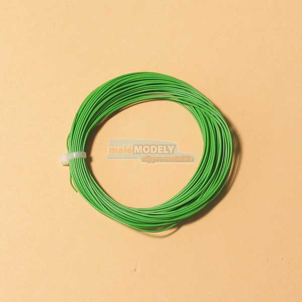 Kabel zelený 10 m, 0,14 mm2