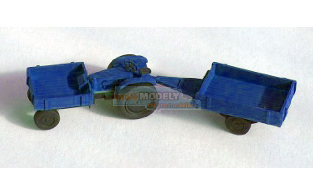 Traktor FENDT s valníkem - modrý